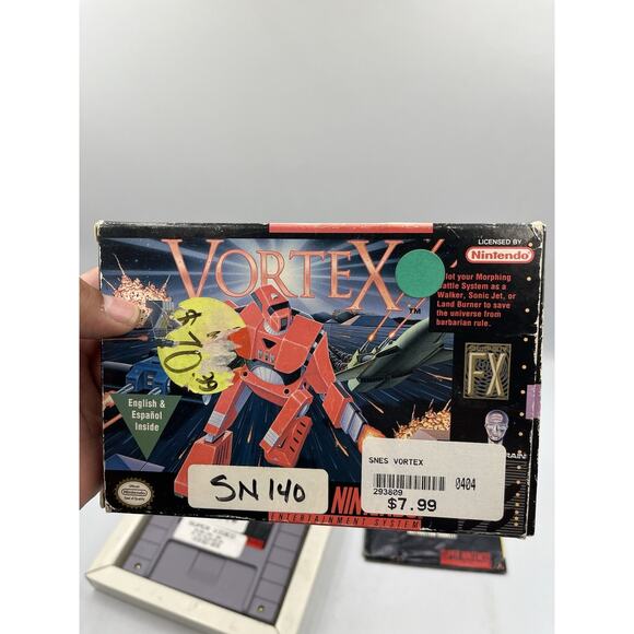 Vortex - Super Nintendo snes Manual Box insert and game included - Picture 13 of 16